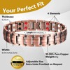 Feraco Copper Bracelet for Men 4 Kinds Magnetic Bracelets Elegant