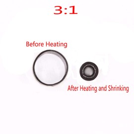 20 Ft 1/2" (Diameter) Dual Wall Black Heat Shrink Tubing 3:1, Each 1 Ft long, 20 PCS No Wrinkle Electrical Shrink Tube for Wires,Marine Grade Shrink Tube with Adhesive Lined Waterproof