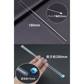 YFFSFDC Ear Peel, Stainless Steel, Extra Fine, Thin, Long, Mikaki, Ear Cleaning, Earwax, Storage Round Pipe Included