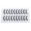 DZANIK Manga Lashes with Ultra Thin Band,10 Pair Spiky Natural