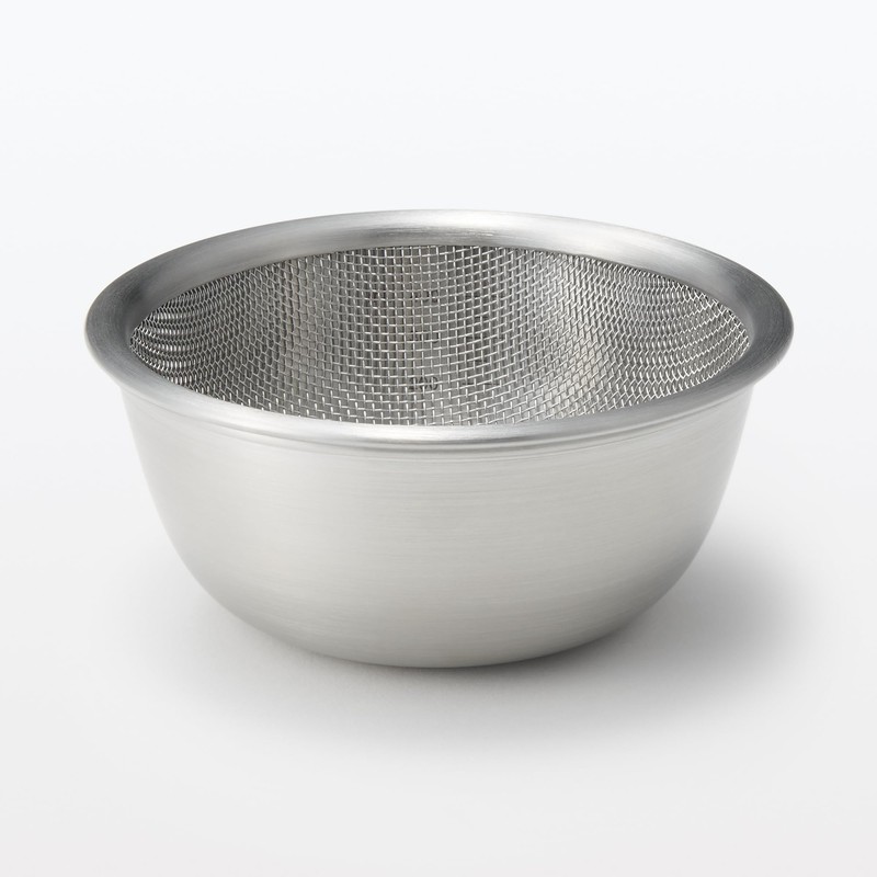 MUJI 84376269 Stainless Steel Mesh Colander XS Silver