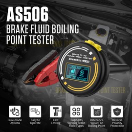 Brake Fluid Boiling Point Tester AS506 Dual-Mode Automotive Brake System Tools Brake Fluid Boiling Point Detector for DOT 3,DOT 4,DOT4+,DOT4ESP,DOT 5,DOT5.1,DOT5.1ESP,ENV4,ENV6