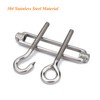 Turnbuckle 304 Stainless Steel Hook and Eye Turnbuckle Heavy Duty
