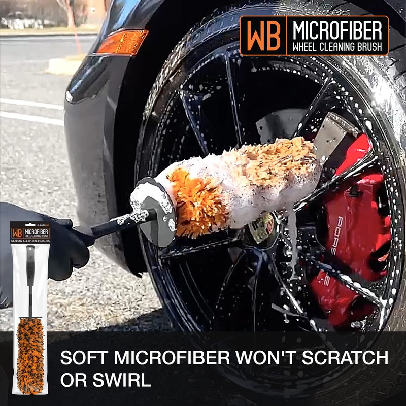 Suds Lab WB Microfiber Wheel Cleaning Brush - Multipurpose Rim