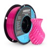 JAREES 3D Printer Filament 2kg, Pink Magenta PLA Plus and