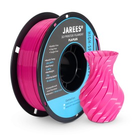 JAREES 3D Printer Filament 2kg, Pink Magenta PLA Plus and Silver PETG Metallic Filament Fit Most FDM 3D Printers, 1kg per Spool, Pack of 2