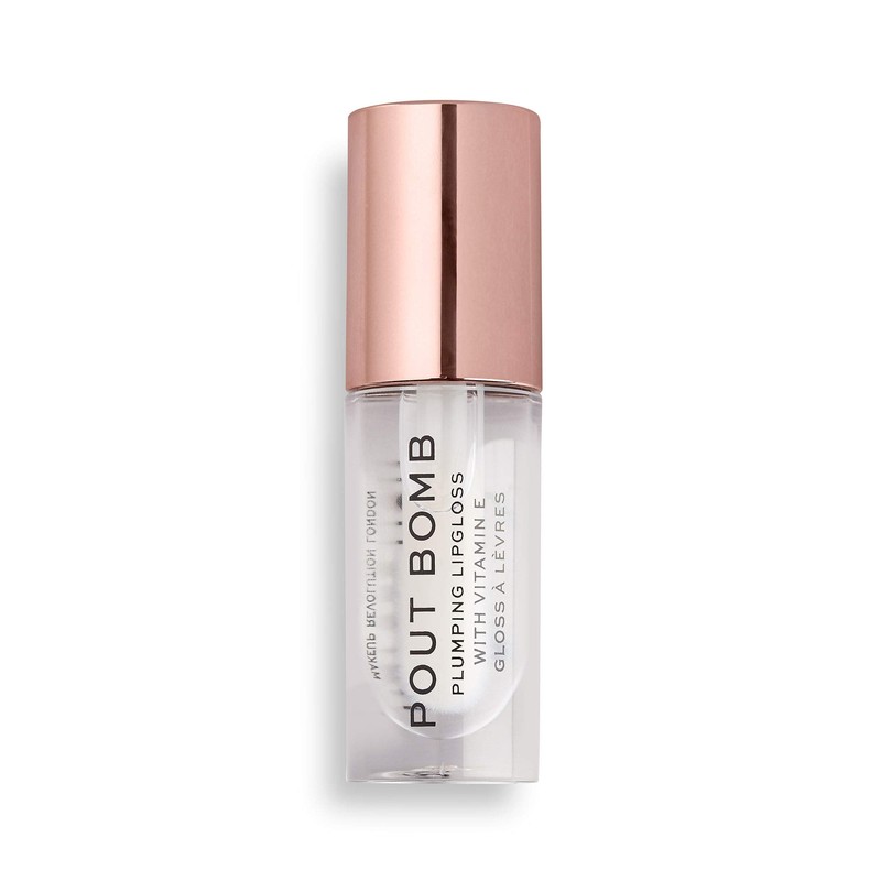 Revolution Beauty London Pout Bomb Plumping Gloss, High Shine, Rich