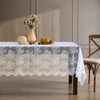 HLC.ME Jolene Floral Lace Fabric Tablecloth, Lace Fabric Table Cloth