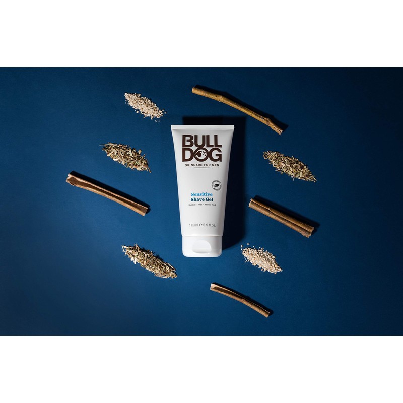 Bulldog Sensitive Skin Shaving Gel for Men, 175 Milliliters
