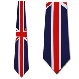 Three Rooker United Kingdom Flag Necktie Union Jack mens tie