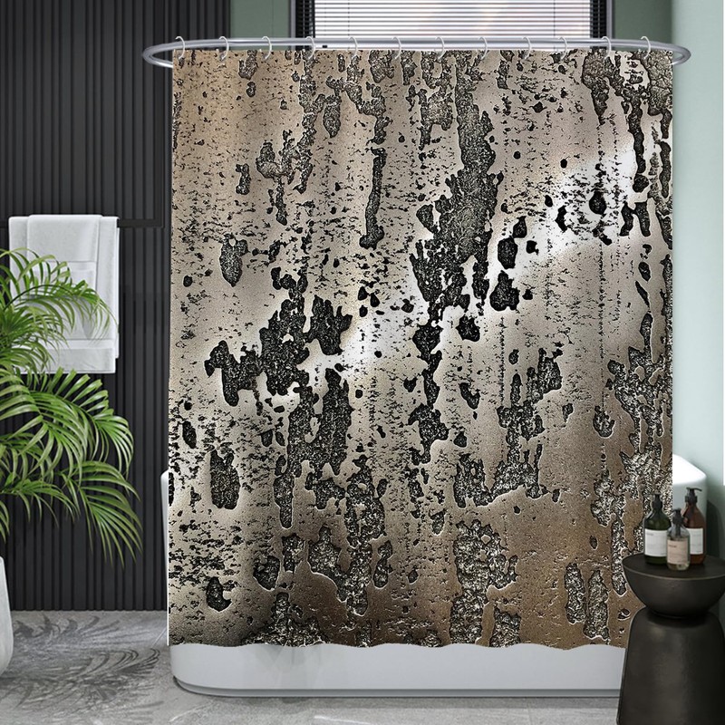 Ulticool Shower Curtain - Steel Metal Industrial - 180 x