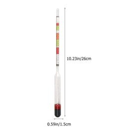 POPETPOP 1pc Sugar Meter Mead Hydrometer Triplescale Tester Hydrometer Sugar Hydrometer Home Brewing Hydrometer Wine Hydrometer Maple Sap Hydrometer Borosilicate Glass Self Made Kitchenware