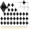 Sumnacon 32 PCS Gridwall Mount Brackets, Metal Grid Panel Accessories,