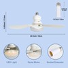 We Charger Socket Fan Light, 20.5IN Light Bulb Fan with