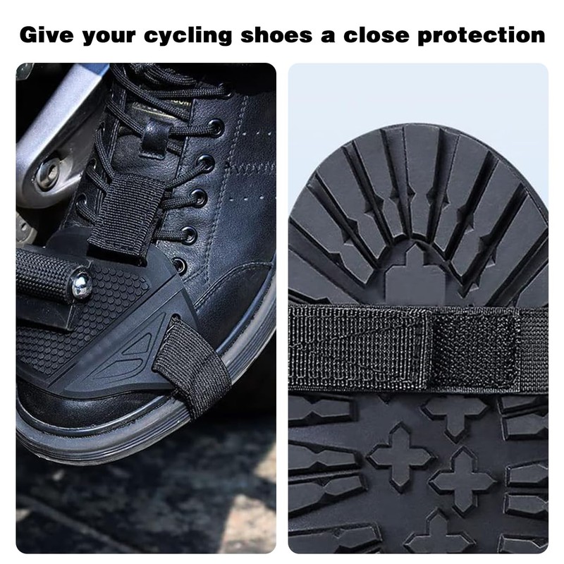 Motorcycle Shoe Protector, Gear Shifter Shift Protection Pad with Adjustable