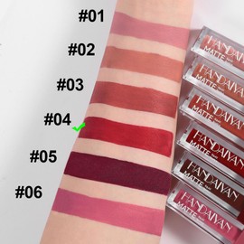 Matte Liquid Red Lipstick for Women - Long Lasting Red Highly Pigmented Creamy Matte Lip Gloss - Waterproof Natural Red Moisturizing High Pigmented Smooth Velvet Texture Lip Stick Makeup Gift