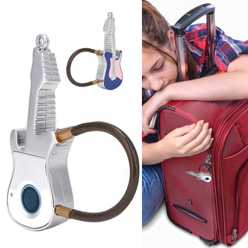 Semiconductor Smart Fingerprint Keyless Guitar Shape Lock for Wardrobe Cabinet