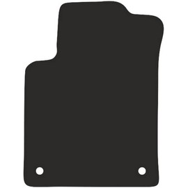 Wielganizator Car Mat - Suitable for Citroen C3 II Hatchback 2009-2016 - Velour - Car Accessories - Car Floor Mats - Floor Mat Car - 1 Piece - Black