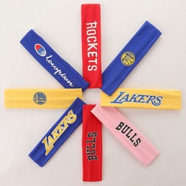 Trendy Unisex Kids' Sports Headband for Basketball and All Games, Elastic Comfort Fit Size/Bulls Pink 5ea