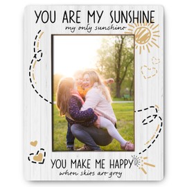 QGFM You Are My Sunshine Picture Frame 5x7, You Are My Sunshine Inspirational Gifts for Women, Motivational Uplifting Gifts for Women Men Friends Kids(Style A)