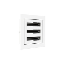 6x6 Modern Design AC Grille - Aluminum White - Air Vent - Linear Slot Diffuser - Register Grille for Heating and Cooling - Compatible with Ceiling, Wall, or Floor Registers