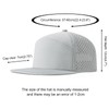 FEINION Men Flat Brim Adjustable Performance Hat Snapback Laser Perforated