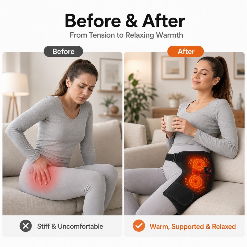 Electric Heated Hip Wrap for Daily Comfort – 3 Heat
