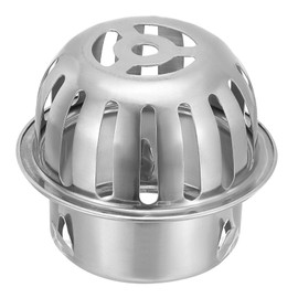 PATIKIL Dome Gutter Guard Filter 3 Inch, Stainless Steel Downspout Strainer, Anti-Blocking Outdoor Gutter Cleaning Tool for Stops Leaves Debris, Fits 3.1-3.3 Inch