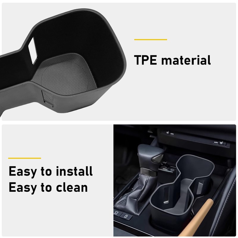 Compatible with 2023 2024 2025 Lexus ES Cup Holder Insert