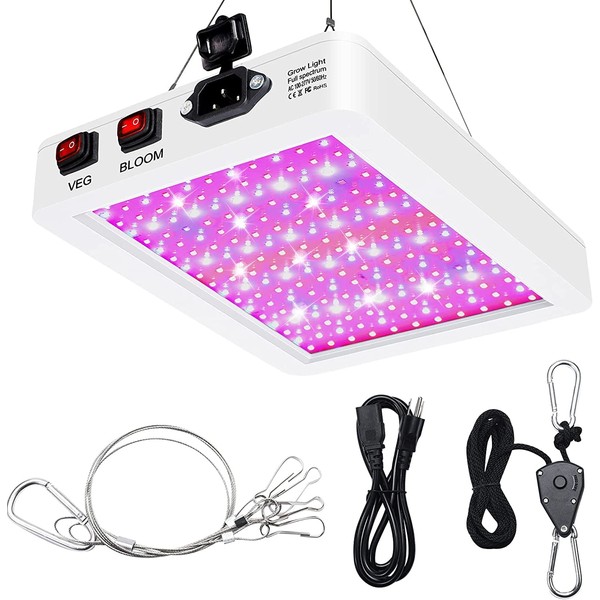LUYIMIN 1000W LED Grow Light, 261PCS LEDs Dual Switch Full Spectrum Plant Light, Grow Lights for Indoor Hydroponic Plants Veg Flower Greenhouse Growing Lamps