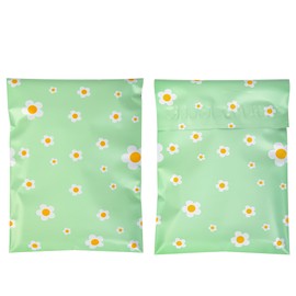 DOCTT Mailers - Poly Mailers 6x9-3.15Mil 100 Pack - Envelopes 6x9 - Poly Bags for Shipping 6x9 - Polymailer 6x9 - Mailers Poly Bags 6x9 - Shipping Bags 6x9(Green Flower)