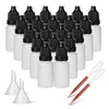 Hyber&Cara 50 Pcs 10ml Dropper Bottle Plastic Squeeze Bottle Eye