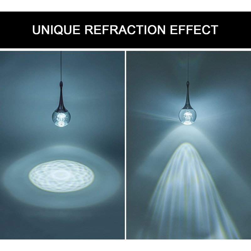 CHYING Pendant Lights Kitchen Island Chrome Modern LED Pendant Light