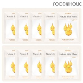 Food Aholic (10 Sheets) Food A Holic Nature Skin Collagen Mask Pack / (10매)푸드어홀릭 네이처스킨 콜라겐 마스크팩