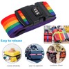 4-Pack Luggage Straps with Combination Lock | 79" Adjustable Suitcase