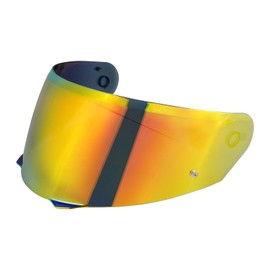 JQF Gear i90 Motorcycle Helmet Visor Compatible with HJ-33/ i90 Full Face Shield Replacement (Chrome Red)