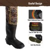 8 Fans Hunting Waders with 1000G Insulation Rubber Boots, Neoprene