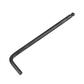 sourcing map 7/32" Ball End Hex Key Wrench, L Shaped Long Arm CR-V Repairing Tool, Black