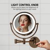 OVENTE Wall Mounted Lighted Makeup Vanity Mirror, 9" Hard Wired