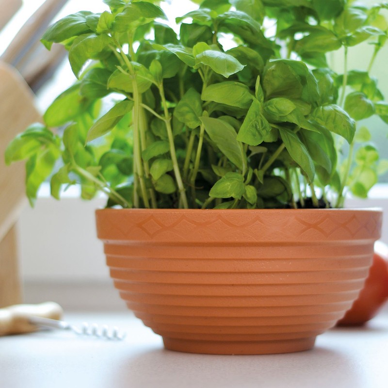 3 Liter Pflanzschale Blumenschale Blumentopf anthrazit D 26 cm Schale