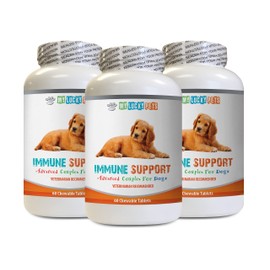 Standard Process Immune Support for Dogs - Dog Immune Support - Overall Health and Wellness Boost - ANTIOXIDANT - Liver Health - Immunity Organic Mushroom Mix for Dogs - 3 Bottles (180 Treats)