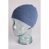 Love Cashmere Herren 100% Kaschmir Rollmütze Hut - 'Denimblau' -