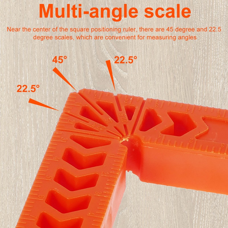 90 Degree Positioning Squares for Woodworking – 8-Piece Reusable Plastic
