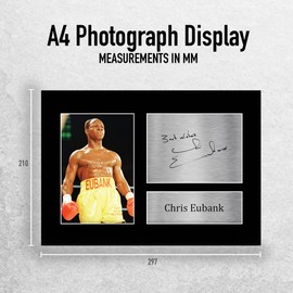 HWC Trading A4 Chris Eubank Snr Gifts Printed Signed Autograph Picture for Boxing Memorabilia Fans - A4