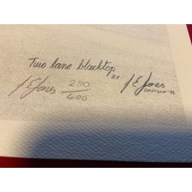 Two Lane Blacktop by Ian  Jones Limited Edition Signed Prints, from 1996 NOS!!!