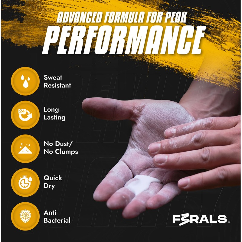 F3RALS ® Liquid Chalk | Sports Chalk Sweat Free Hands