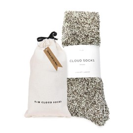 Unboxme Gifts Mens Warm Sock - Warm & Cozy Fuzzy Sleep Socks, 1 Pair Heather Charcoal