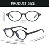 YAMEIZE Blue Light Filter Glasses for Men and Women Oval