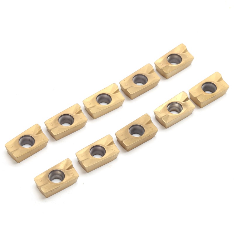 10Pcs Milling Inserts APMT1604 Cemented Carbide Yellow Coating Accessorie for