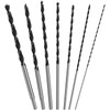 7Pcs Extra Long 9.05" Brad Point Wood Drill Bit Set,